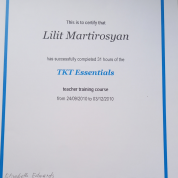 Certificate TKT Essentials