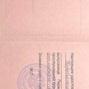Удостоверение Министерства образования России. Курс специализации «Преподавание английского языка в начальной школе»