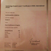 First Certificate in English (B2 first)
