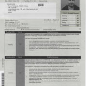 Certificate of English language proficiency - TOEFL IBT test