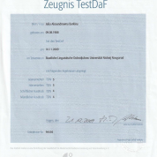 Сертификат Test DaF