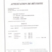 Документ, подтверждающий успешную сдачу Международного экзамена по французскому языку на уровень С1