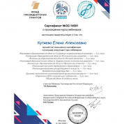 Сертификат "Воспитатели России"