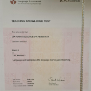 Teaching Knowledge Test. Language and background to language learning and teaching
