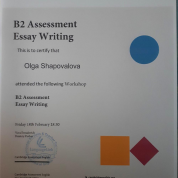 B2 Assessment Easy Writing Workshop 