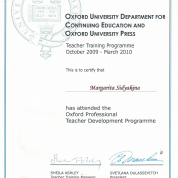 Certificate educator (Oxford University Department for Continuing Education)