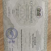 Сертификат Профессионального Репетитора