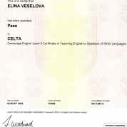 Кембриджский сертификат CELTA