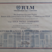 Свободный университет языков и коммуникации I.U.L.M., г. Милан (Италия)